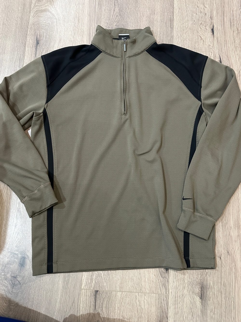 Nike Men's Olive Green Lacrosse Performance Quarter Zip